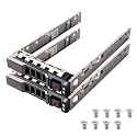 2pcs Pack 2.5" SAS SATA Hard Drive Tray Caddy 8FKXC 08FKXC Compatible for Dell PowerEdge R630 R730 R730XD T630 R430 T430 PowerVault MD1420 MD3420 Series