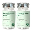 2PCS Pentadecanoic Acid, Pentadecanoic Acid Formula Supplement, Sourced from High-Altitude Sheep Milk, 60 Capsules