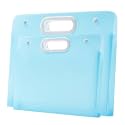 2pcs Plastic Art Portfolio Folder 17.32x13.22inch and 12.99x11inch Arts Storage Case for Diamond Painting, Student Drawing Container, Kids Artworks Keepsakes Storage Case,A3 and Letter Size (Blue)