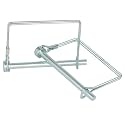 2Pcs Premium Square Trailer Pin, 1/4" x 4"(6.3mm x 100mm) Trailer Coupler Pin, Upgrade Hitch Pins Trailer Hitch Pin for Farm Trailers, Towing, Lawn