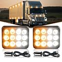 2PCS Rechargeable Flashing Lights, Magnetic Strobe Hazard Lights