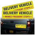 2PCS Reflective Delivery Driver Magnet for Car,Eye-catching Frequent Stops Car Magnet as Delivery Driver Accessories,Waterproof Deliveries Magnetic Cars Sign Cars Accessories