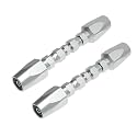 2PCS Reusable Hydraulic Hose Field Repair Kit 1/4 '' for Hydraulic Hose Crimper Fittings Size #04