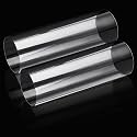 2PCS Rigid PETG Tube 130mm (5") OD x 2.5mm Wall Thickness, 15.5" Length PC Rigid Round Clear Tubing Unbreakable Polycarbonate Tubing Chemical Resistant Clear Tube