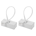 2pcs Rj11 Rj14 Telephone Cable Adapter Splitter for Phones
