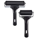 2Pcs Rubber Brayer Roller for Printmaking, Great for Gluing Application Also. (4inch+2.2 inch)