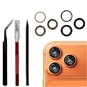 2pcs/Set Back Rear Camera Lens Glass Replacement Compatible with iPhone 17 Pro and iPhone 17 Pro Max with pre-Installed Adhesive + Repair Tool Kit, Anti-Lens Scratch