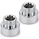 2Pcs Shower Hose Head Adaptor 3/4Inch Female To 1/2Inch Male Pipe Fitting