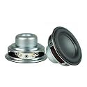 2Pcs Speakers 8W 4Ohm 45mm Round Shape Replacement Loudspeaker Full Ranges Rubber Side