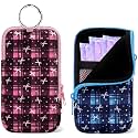 2PCS Tampon Holder Zipper Pouches Portable Period Bags (Plaid bow)