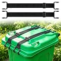 2PCS Trash Can Lock Lid, Animal Proof Lock for 28-96 Gallon Garbage Bins