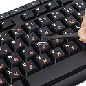 2PCS Ukrainian Keyboard Letter Stickers for Laptop Computer PC Desktop