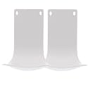 2PCS Wall Mounted Soap Dispenser Drip Tray, Stand, Bracket, Water Tray,Detergent Cup Holder,Prevent Dripping and Spraying (White)