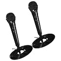 INOOMP 2Pcs Wired Dynamic Vocal Microphones for Singing Handheld Mic with 2M Cable and 6.5Mm Jack for Karaoke Live Streaming Home Use and Amplifier Connection