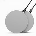 2 Pack 15W Fast Wireless Charger Compatible with iPhone and Samsung Galaxy
