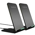 2Pcs Wireless Charger,15W Max Wireless Charging Pad Compatible with iPhone16/16Plus/16Pro /iPhone15/15Pro/15Plus/iPhone14/iPhone13/12/11/X,Samsung Galaxy S25/S24/S23/S22/S21/S20/S10 (Black b) (Black)