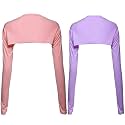 2Pcs Women Anti-UV Cooling Shawl UV Protection Arm Sleeves Sun Protector for Golfing Riding Running