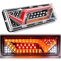 2PCSLED Light Assembly for Vehicle, Bright Light for Dark Driving,12Vmulti-purpose truck rear brake turn signals,Camper caravans and flatbed trailers,Universal waterproof trailer taillights