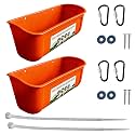 2Pieces Poultry Feeders Feeding Watering Bowl Efficiency Easy Maintenance Watering Trough for Farm Feeding Use Feeder