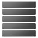 2U Screw Mount Blank Panel, Heavy-Duty Cold Rolled Steel Rack Filler Panel