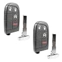 2X Keyless Entry Remote Key Fob Replacement 3-Button for 2015-2020 Jeep Renegade (M3N-40821302, 6MP33DX9AA, 47 4A)