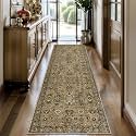 2x10 Hallway Runner Rug Washable Non-Slip Vintage