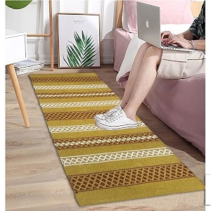 2x5 ft Cotton Runner Rug - Breathable