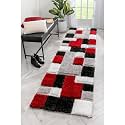2x5 ft Soft Shaggy Carpet Geometric