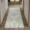 2x5 Green Neutral Runner Rug