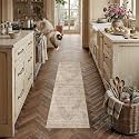 2x6 Beige Farmhouse Runner Rug