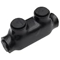 3/0-6AWG Insulated 1 Port Inline Splice Connector Black Wire Connectors,Allen Hex 7/32" Insulated Cable Connectors Pre-Loaded Oxide Inhibitors,UL Listed(1pcs)