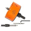 3-1/8 inch Hole Saw for Wood, Metal, Plastic &amp; Drywall, with Arbor