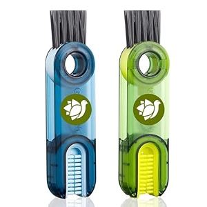 3 in 1 cup lid gap cleaning brush bottle straw cleaner tools crevice cleaner pack of 2 multicolour