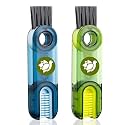3 in 1 Cup Lid Gap Cleaning Brush, Bottle Straw Cleaner Tools, Crevice Cleaner (Pack of 2 Multicolour)