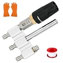 3-in-1 Downstream Soft Wash Nozzle, Adjustable Shooter Tip M5 Twist Nozzle, 0-60° Spray Pattern with 1/4" Quick Connect for 3-7 GPM 1700-6000 PSI Pressure Washer