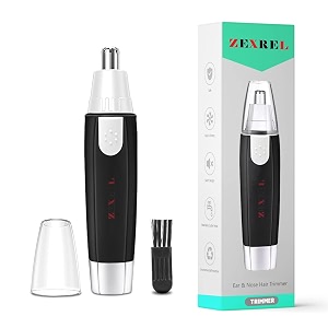 3 in 1 electric nose amp ear hair trimmer for men amp women  dual-edge blades  painless hair remover  eyebrow flawless electronic - black