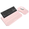 3-in-1 Ergonomic Keyboard Stand with Wrist Rest &amp; Mouse Pad Set, Pink