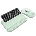 3-in-1 Ergonomic Keyboard Stand with Wrist Rest &amp; Mouse Pad Set,Light Green