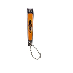 3-in-1 floral nail cutter with keychain  premium stainless steel nail clipper  travel-friendly grooming tool for men amp women orange sunset