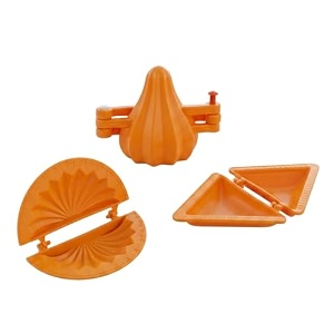 3-in-1 gujiya samosa modak maker mould set  food grade bpa free plastic dumpling press mold  easy homemade sweet amp snack making tool for diwali festivals amp daily kitchen use