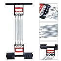 3 in 1 Home Fitness Equipment Spring Exerciser Chest Expander With 5 Springs and Pull-up Bars for Arm Workout