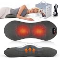 3-in-1 Lumbar Massage Pillow with Heat - Sciatica Pain Relief & Spine Decompression Device, Deep Tissue Massager for Lower Back Pain, Office Chair and Home Use for Chronic Sufferers
