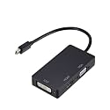 3 in 1 MI-N/I Displayport DP Male to DVI HDMI VGA Audio Female Adapter Display Port Cable Converter for Computer Projector(H)