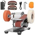 3-in-1 Mini Belt Sander 7-Speed Knife Sharpener Bench Grinder