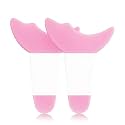 3 in 1 Multifunctional Eyelash Makeup Guard Tool, Silicone Stencils Eye Makeup, Mascara Eyelash Shield Applicator, Perfect Eye Makeup for Beginners, for Mascara, Eyeliner, Eyeshadow (Pack of 2, Pink)