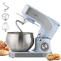 3-IN-1 Electric Stand Mixer 5.3QT 6-Speed with Pulse Function Blue