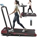 3 in 1 Walking Pad Treadmill with Handle Bar & Incline, 300 lb Capacity, 2.5HP Under Desk Treadmill, Portable Foldable Treadmills for Home Small Spaces Office