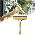 3 in 1 Window Cleaning Wiper Squeegee With Spray Bottle - Glass Wipe for Shower Screen, Door, Car Windshield - Multi-Purpose Window Cleaner Tool