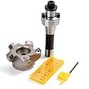 80mm KM12 80-27-5T Milling Shell Cutter R8-FMB27 7/16-20 Face Mill Arbor