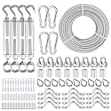 3/16" Wire Rope Kit, 304 Stainless Steel Turnbuckle for Shade Sail